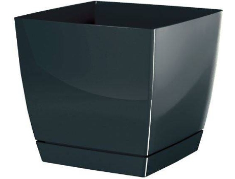 Maceta PROSPERPLAST Coubi Square P (Negro - 12 x 12 x 11 cm)