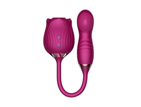 Vibrador de masaje de succión de rosa multifrecuencia para mujer (púrpura) VEANXIN