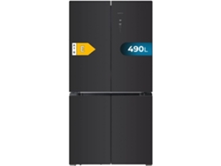 Frigorífico Americano 4 Puertas de Cristal de 490 L Bolero CoolMarket 4D 490 Glass E. 183 cm de Alto, 91 cm de Ancho, Bajo Consumo, Inverter Plus, Fast Cooling y Freezing, Total NoFrost CECOTEC