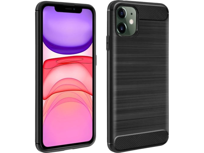 Funda iPhone 11 AVIZAR Silicona Negro