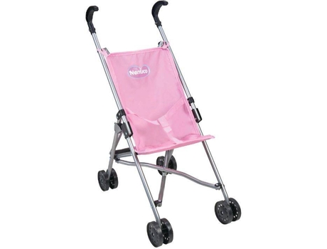 Carrito De Muñeca famosa sillita metal color rosa nenuco