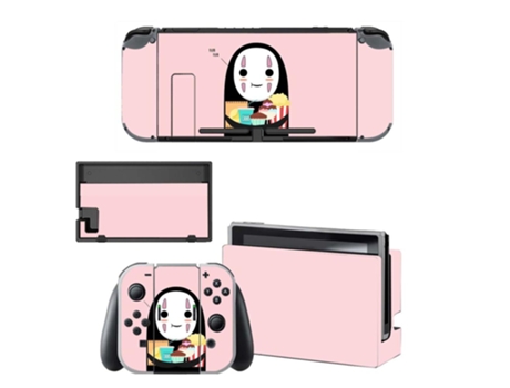 Kit de Adesivos Vinil para Nintendo Switch SLOWMOOSE Kqbysns0012 Rosa