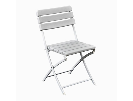 Mesa plegable de exterior GIANNA blanca D 80 cm VIVA