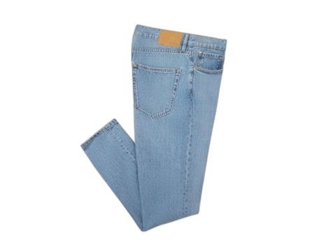 Pantalones de Vaquero de Hombre FAGUO Cónico Algodón Azul (31)