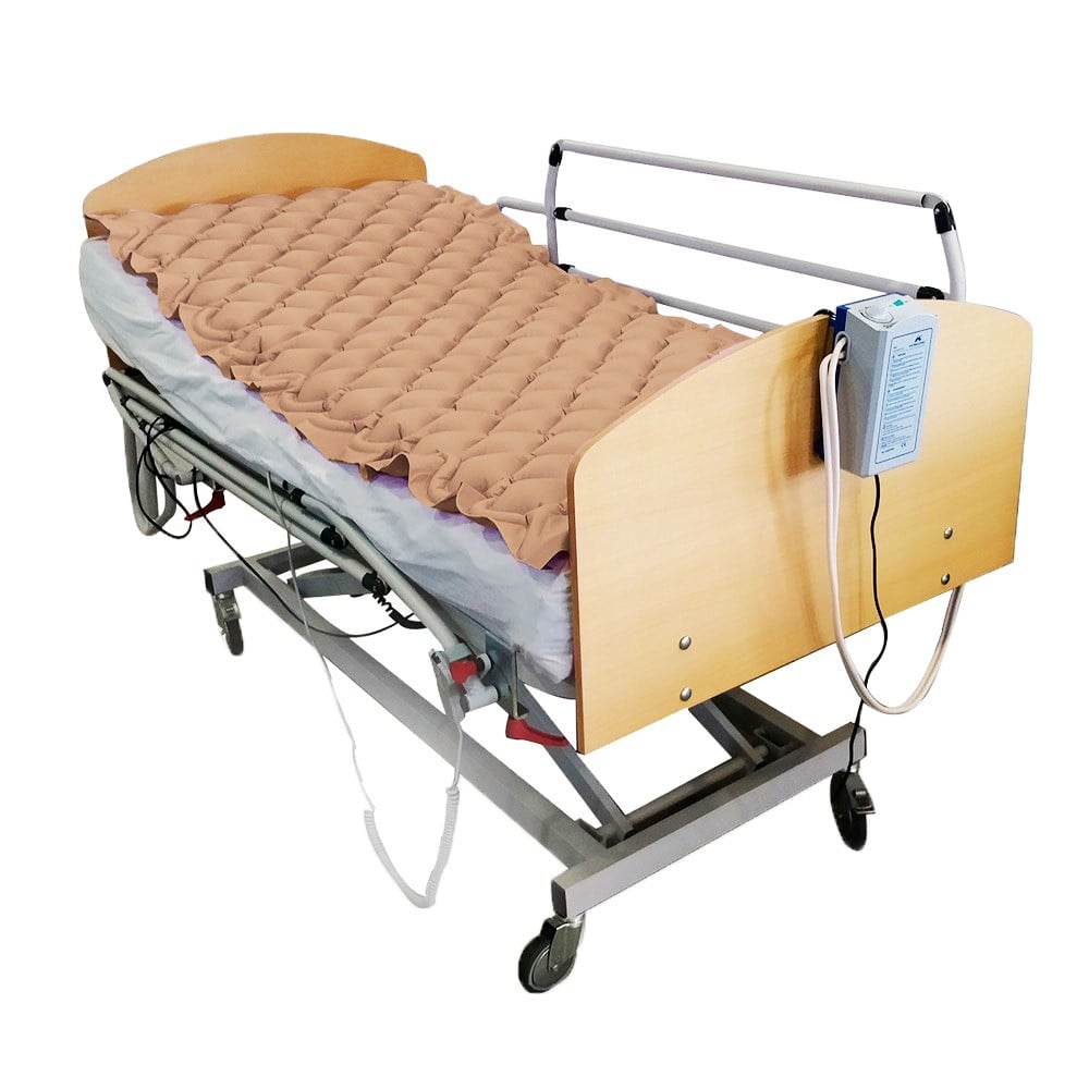 Colchón Antiescaras MOBICLINIC de Aire con Compresor Pvc Médico Ignífugo 130 Celdas Beige Mobi 1 200x90x7 cm