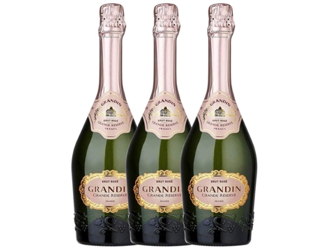 Espumante HENRI GRANDIN Henri Grandin Rosé Brut Francia Gran Reserva (0.75 L - 3 unidades)