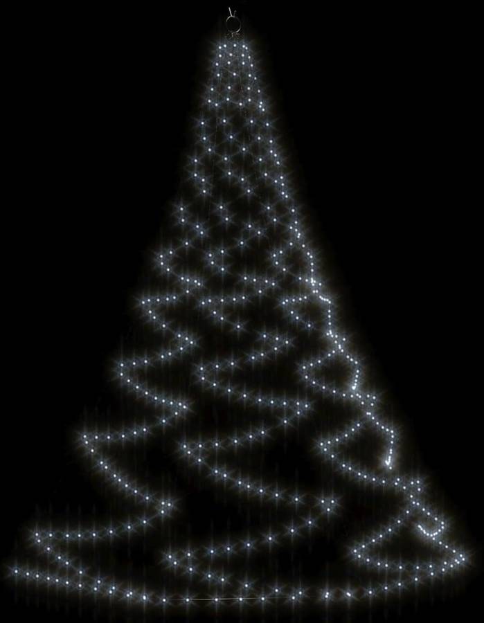 Árbol de Navidad VIDAXL 260 LEDs (Blanco - 300 cm)