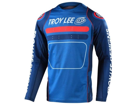 Jerseys TROY LEE DESIGNS Camisa De Enduro Manga Comprida Sprint Azul L Rapaz