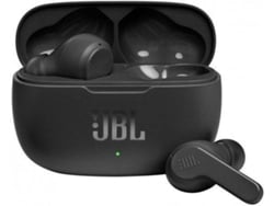 Auriculares Bluetooth True Wireless JBL Wave 200 (In Ear - Micrófono - Negro)