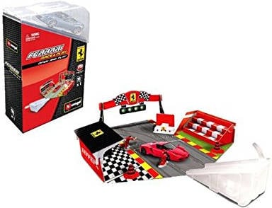 Conjunto de Juguetes BBURAGO  Ferrari y Garage