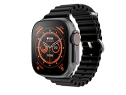 S/MARCA Smartwatch Negro Ultra 8 Nfc con Puerta de Acceso Desbloqueado 49 Mm Série 8 Bluetooth 2,02 con Carga Sem A1