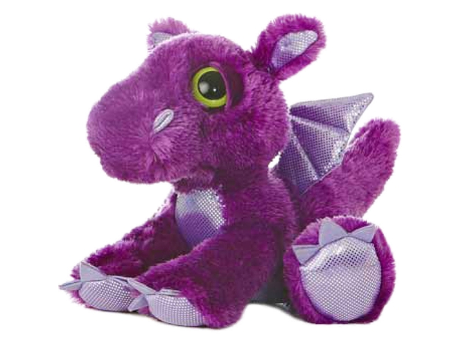 Peluche AURORA Dragon Dreamy Eyes Violeta 30,5 cm