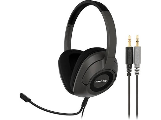 Auriculares con Micrófono KOSS SB4 (On Ear - Negro)