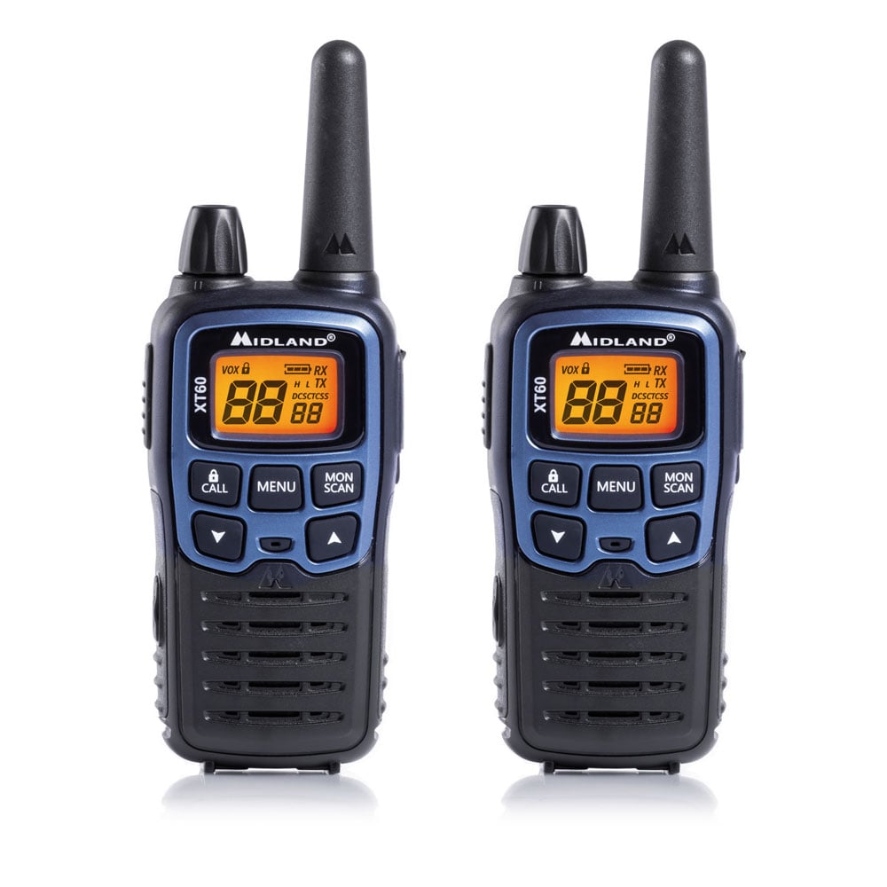 Walkie-talkie MIDLAND XT60 (24 Canales - 10 Km - Hasta 12h de autonomía - Negro)