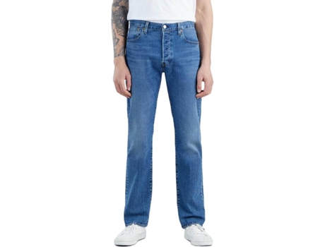 Pantalones Vaqueros LEVIS 501 Denim Denim Hombre (W30L32 - Azul)