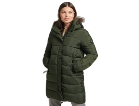 Abrigo para Mujer SUPERDRY (Poliéster - 2XS - Verde)