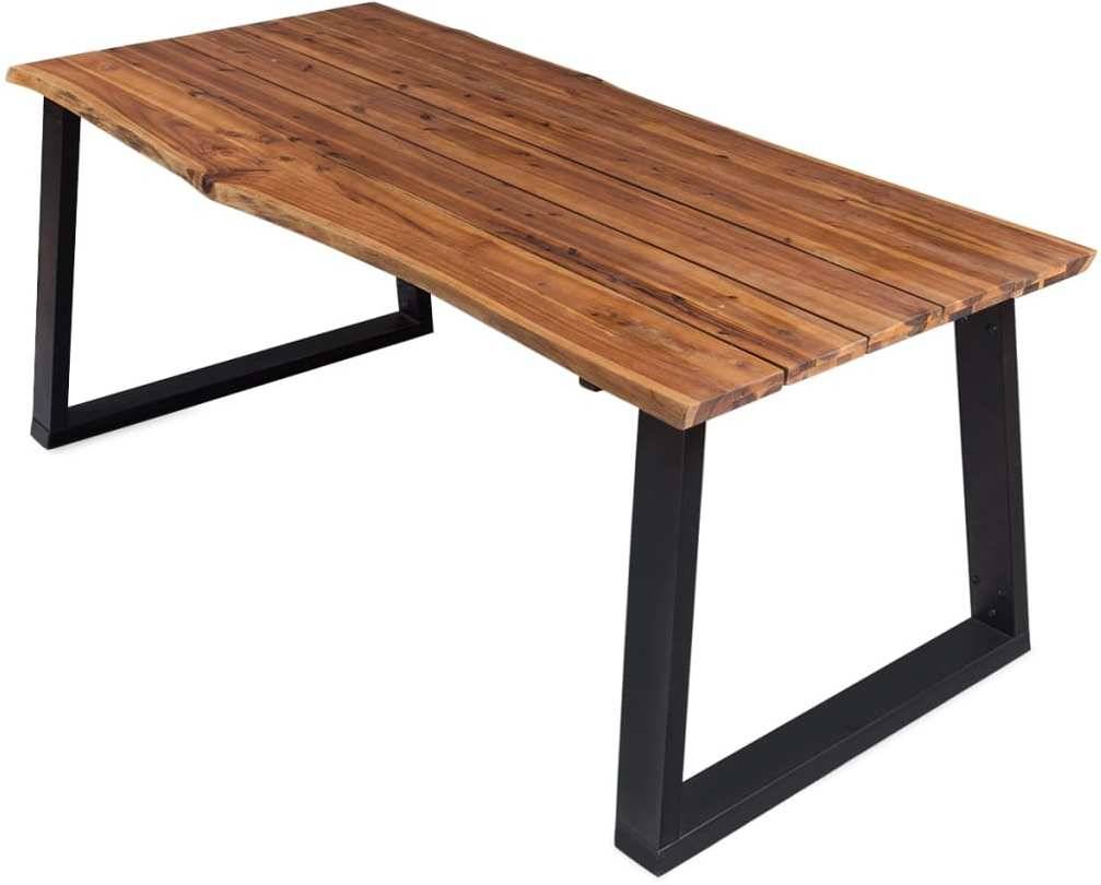 Mesa de Comedor VIDAXL (Marrón - Madera - 170 x 90 x 75 cm)