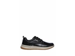 Zapatillas SKECHERS Piel Hombre (43 - Negro)