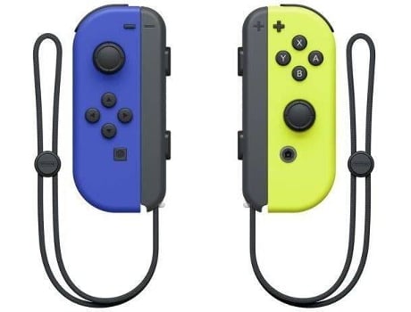 Nintendo Switch Juego de mandos Joy-Con azul neón/amarillo neón