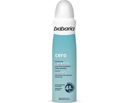 Desodorante Spray BABARIA Cero Pieles Sensibles (200 ml)