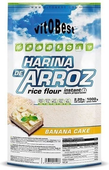 Arroz Vitobest Harina de preparación 1 kg cacau vit.o.best 8436540534088 banana 1kg