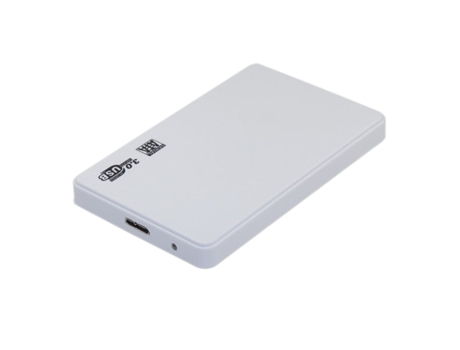 Caja de Disco Duro Externo HDD / SSD SLOWMOOSE 2,5'' (USB 3.0 - Blanco)