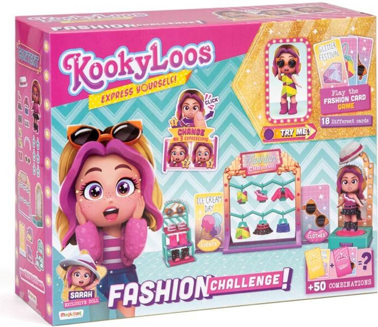 Muñeca MAGICBOX Kookyloos  Fashion Challenge Playset (Edad Mínima: 3 años)