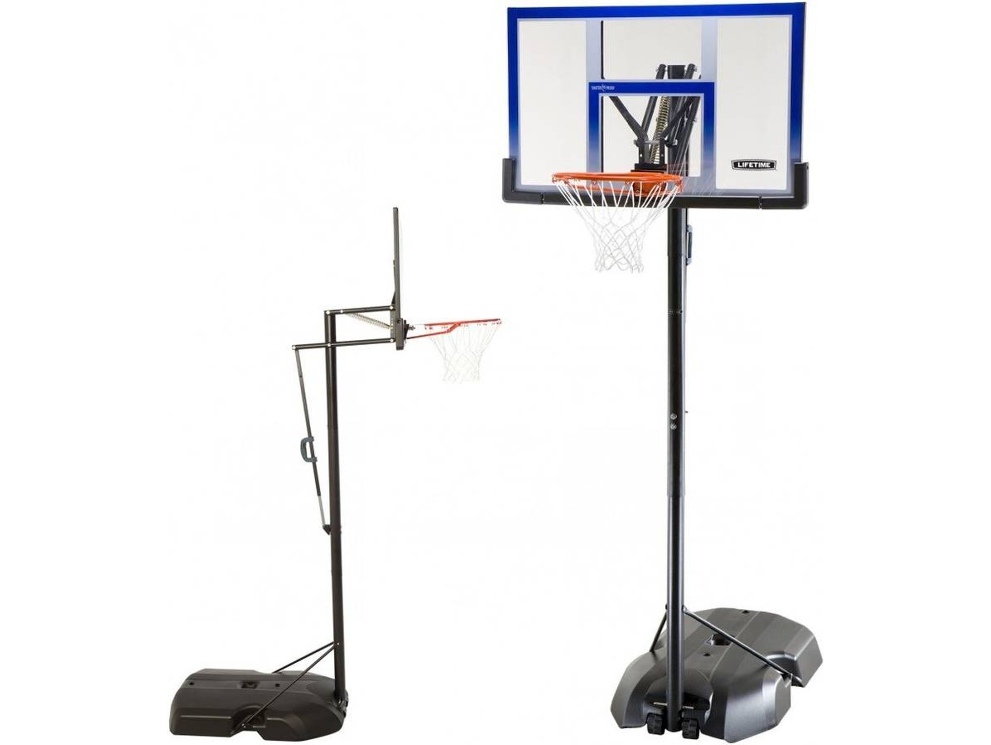 Canasta de Baloncesto LIFETIME Ultrarresistente Altura Ajustable (240-305 cm)