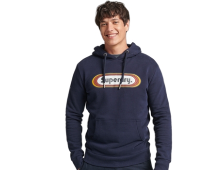 Sweatshirt para Hombre SUPERDRY (M - Algodón - Azul)