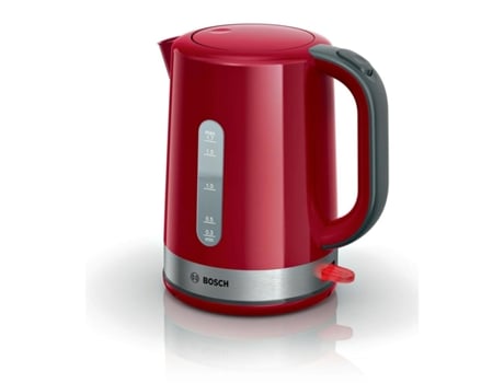 Hervidor BOSCH TWK6A514 (Blanco - Rojo - Gris - 220-240 V - 1,7 L)