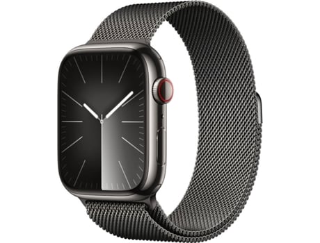 APPLE Watch Series 9 GPS+Cellular 45 mm Acero Inoxidable Grafito con Loop Milanesa Grafito