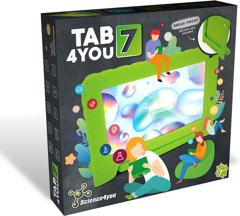 Tablet Infantil SCIENCE4YOU Tab4you (7'' - 2GB RAM - Wi-Fi - Verde)