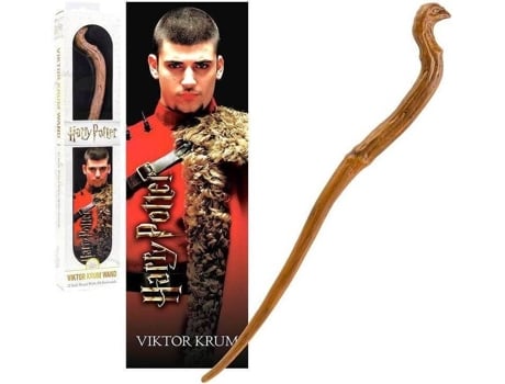 Varita Noble Collection 3d victor krum harry potter the de pvc 30 cm con marcador replica