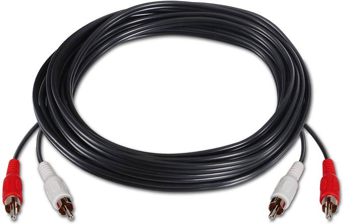 Cable de Audio NANOCable de Audio(RCA - 5 m - Negro)