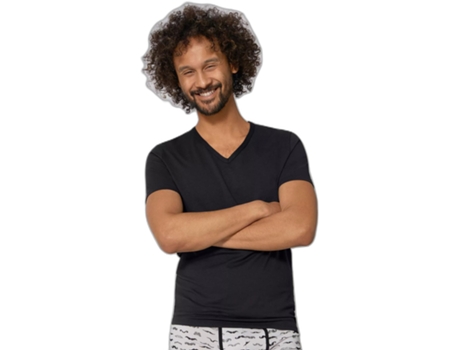 Camiseta SLOGGI Cuello Go Negro (L)