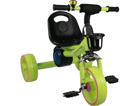 Bicicleta Airel Con asiento y sonido de equilibrio verde triciclo niños