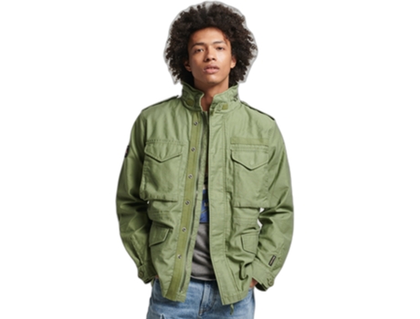 Abrigo para Hombre SUPERDRY (S - Algodón - Multicolor)