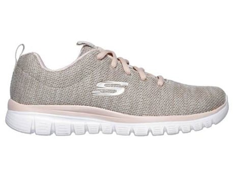 Zapatos SKECHERS Mujer (Tela - Beige - 35,5 EU)