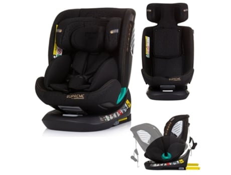 Silla de Coche SUPREME 360 i-Size 40-150 cm con Isofix obsidian CHIPOLINO