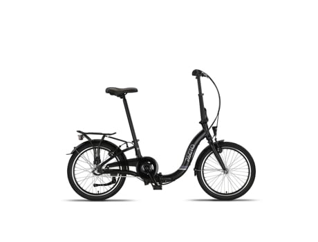 Bicicleta Plegable PACTO SEVEN negro - 3 marchas Shimano Nexus - frenos de llanta