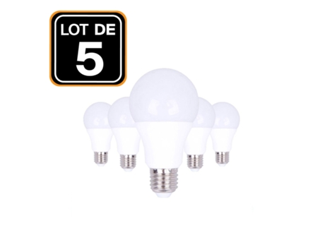 5 Bombillas LED E27 20W Blanco frio 6000K EUROPALAMP