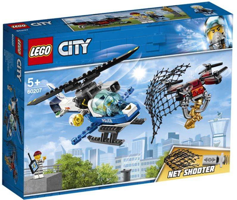 LEGO City: Persecución con drones de la policía del cielo - 60207 (Edad Mínima: 5 - 192 Piezas)