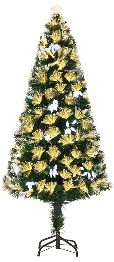 Árbol de Navidad HOMCOM PVC 150cm (Verde)