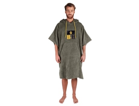 PACIFIQUE SUD Poncho Surf Verde con Mangas