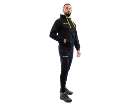 Chándal para Hombre GIVOVA (XL - Lana - Negro)