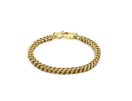 GUESS Jumb01338Jwygs Pulsera de acero para hombre Dorado