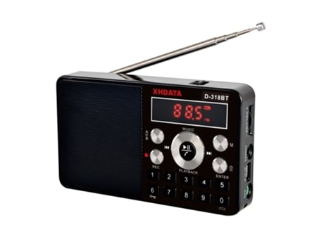 Radio Portátil Bluetooth Xhdata D-318 Bt Fm Ab Negro[Black-16G]