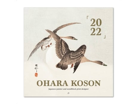 Calendario Ohara Koson 2022 pared cultura japonesa │ mensual producto con licencia oficial erik editores 30x30