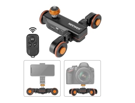 Dolly Carrito Eléctrico Ajustable para Cámaras Dslr Smartphones Go Pro NEEWER