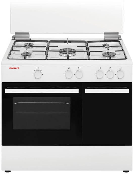 Cocina CORBERO CC510GB90W (60 L - Gas Natural y Butano-propano - Blanco)